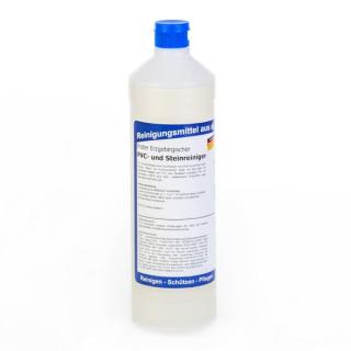 Erster Erzgebirgischer PVC- und Steinreiniger | 1 Liter Rundflasche starker Grundreiniger zur Entfernung von Beschichtungen und hartnäckigen Verschmutzungen