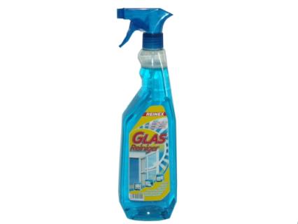REINEX Glasreiniger mit Sprühpistole | 1 Liter reinigt Glasscheiben, Spiegel, Autoscheiben, Bildschirme, Fliesen