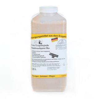 Erste Erzgebirgische Handwaschpaste W |  2,5 Liter (vormals Erste Erzgebirgische Handwaschpaste Öko) Händereinigungsmittel mit hautpflegenden Substanzen, pH-hautneutral, seifenfrei mit Naturreibekörpern