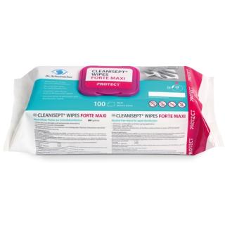 Cleanisept Wipes forte Maxi | 100 Tücher/Pack alkohlfreie Tücher zur Schnelldesinfektion+++ BIOZIDPRODUKTE VORSICHTIG VERWENDEN. VOR GEBRAUCH STETS ETIKETT UND PRODUKTINFORMATIONEN LESEN +++