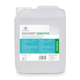 Descosept Sensitive -323DS- | 5 Liter alkoholisches Schnelldesinfektionsmittel für Medizinprodukte, medizinischem Inventar und Flächen aller Art+++ BIOZIDPRODUKTE VORSICHTIG VERWENDEN. VOR GEBRAUCH STETS ETIKETT UND PRODUKTINFORMATIONEN LESEN +++
