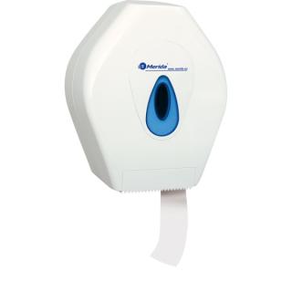 Toilettenpapier-Großrollen-Spender "Merida Top Mini" | weiß/blau passend  für Toilettenpapier-Großrolle ||10047||