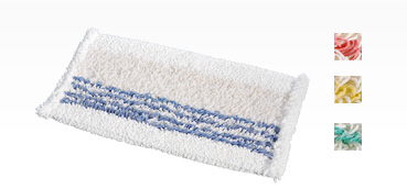 Vermop Twixter Mopp "Tronic" 40 cm | blaue StreifenPolyester/Baumwolle/Mikrofaser-Mopp, Aufnahme: Vermop-Twixter-System