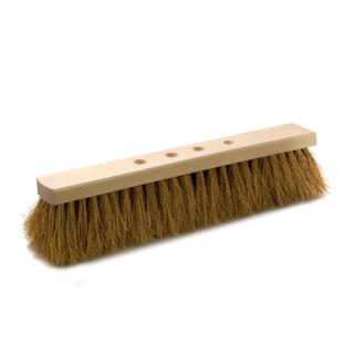 Kokossaalbesen 100 cm, Körper: Holz unlackiert, Borsten: Kokos | 4-Loch-System passender Stiel Artikel 70689, 91191