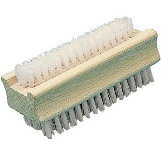 Nagelbürste, Körper: Holz roh, Borsten: Nylon doppelseitig | unlackiert