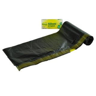 Müllbeutel  60 Liter mit Zugband, 7 µm, 60 x 72 cm, schwarz | 20 Stück/Rolle >>Abverkauf>>Artikel dann nicht mehr leiferbar