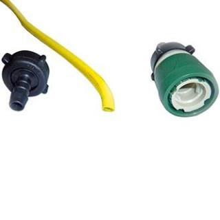 HiFlo Schlauchset komplett Verbindung zwischenStange und Reinstwasserfilter, Adapter + Schlauch 100 m, Ø 6 mm, gelb