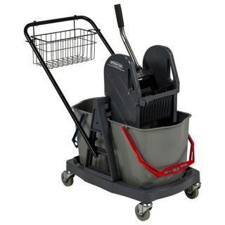 Doppel-Fahrwagen "Sprintus" Kunststoff | 2 x 17 LiterReinigungswagen