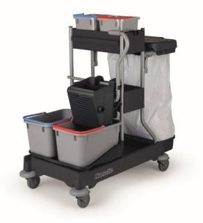 Systemwagen Numatic "ProCar 5G" schwarz | 2 x 17 Liter Reinigungswagen schwarz inklusive 2 x Eimer á 17 Liter, 2 Oberflächeneimer á 6 Liter