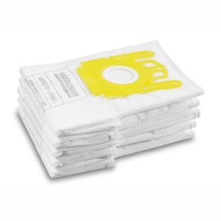 Staubsaugerbeutel Vlies, original Kärcher, 5-lagig | 5 Stück/Pack Vliesfilterbeutel, passend für Kärcher VC 6 Reihe