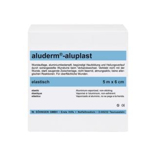 aluderm®-aluplast elastisch | 5 m x 6 cm Wundverbandpflaster aufgerollt, unversiegelt