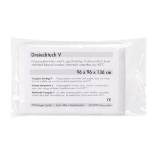 Dreiecktuch-V, 96 x 96 x 136 cm | reinweiß nach DIN 13168