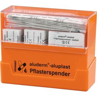 SÖHNGEN aluderm®-aluplast Pflasterspender Erwachsene | orange CE, DIN 13019