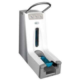 Überschuh-Anzieh-Automat/Überschuhspender | "HYGOMAT COMFORT" geeignet für Hygieneschleusen und Reinräume, für 220 Überschuhe 