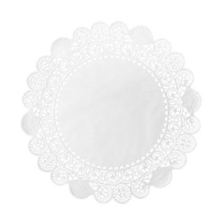 *Tortenspitzen rund Ø 10 cm weiß | 250 Stück Dekospitzen, Spitzenpapier