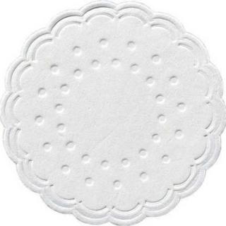 Tassendeckchen, Zelltuch-Untersetzer Ø 7,5 cm, 8-lagig, weiß | 250 Stück 