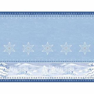 Tischsets Dunicel 30 x 40 cm, 100 Stück | mit Motiv Snowland Wintermotiv: blau mit Winterlandschaft