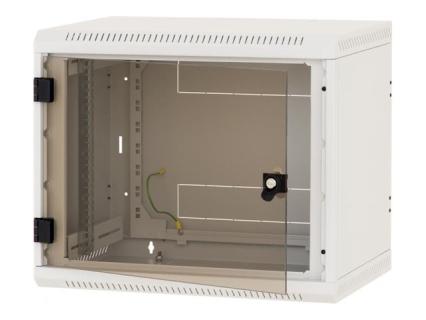 TRITON - 19"" Wandschrank einteilig 4HE/395mm Vollglastür