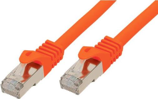 SCONN TP-Patchkabel S/FTP PIMF Rohkabel Cat.7 orange 7,5m