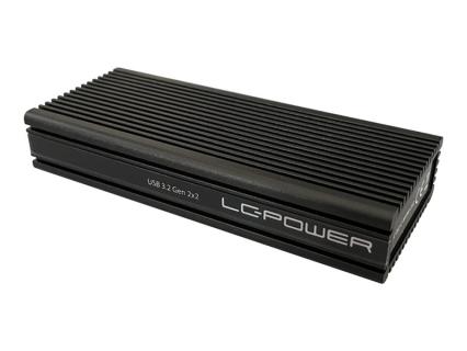 LC-POWER SSD-Gehäuse LC-M2-C-NVME-2X2 - M.2-NVMe