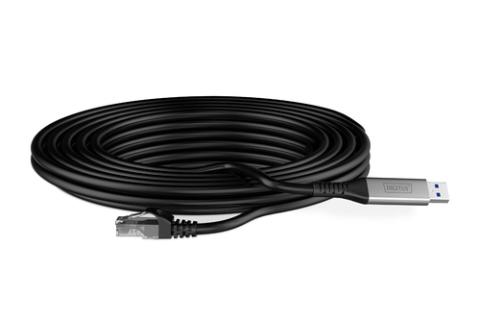 DIGITUS USB 3.2 Ethernet Kabel, USB-A - RJ45 Stecker, 3,0 m