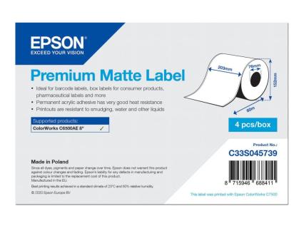 EPSON PREMIUM MATTE LABEL CONTINUOUS
