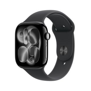 APPLE Watch S11 Aluminium Cellular 46mm Diamantschwarz (Sportarmband schwarz) M