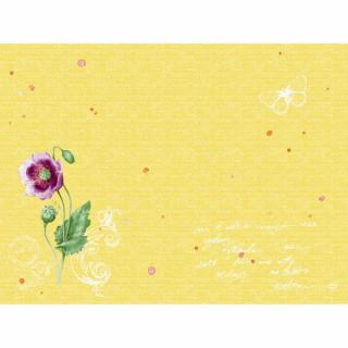 Tischsets Dunicel 30 x 40 cm, 100 Stück | mit Motiv Spring Lilies Frühlingsmotiv: gelb mit Narzissen und Mohnblume>>Abverkauf