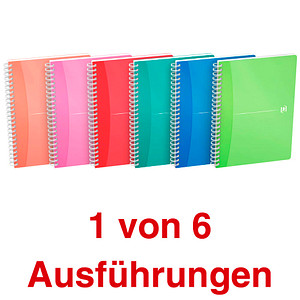 Oxford Spiralbuch "My Colours", DIN A5, liniert, 90 Blatt