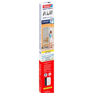 tesa Fliegengitter ALU COMFORT Türen, 1,00 m x 2,20 m, weiß