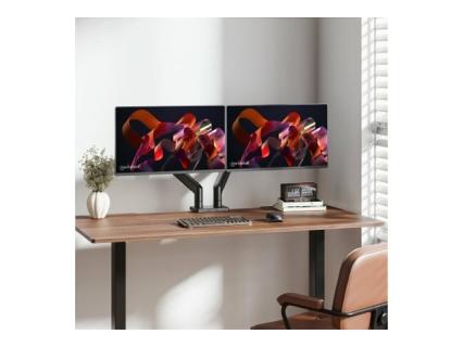 MANHATTAN Tischhalterung mit mech. Feder  2 Monitore 17-45"