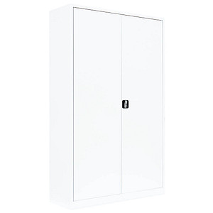 LÜLLMANN Stahlschrank 530387 signalweiß 120,0 x 60,0 x 195,0 cm, aufgebaut