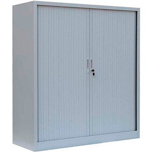 LÜLLMANN Schiebetürenschrank, 555140 lichtgrau 2 Fachböden 120,0 x 45,7 x 135,0 cm