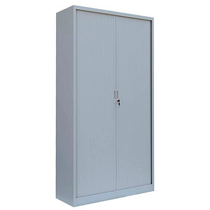 LÜLLMANN Schiebetürenschrank, 555150 lichtgrau 4 Fachböden 100,0 x 45,7 x 195,0 cm