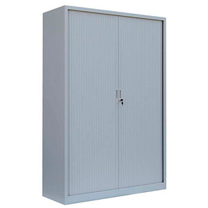 LÜLLMANN Schiebetürenschrank, 555160 lichtgrau 4 Fachböden 120,0 x 45,7 x 195,0 cm