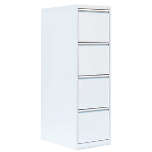 LÜLLMANN Hängeregistraturschrank signalweiß 4 Schubladen 40,0 x 62,0 x 132,0 cm