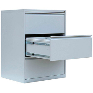 LÜLLMANN Hängeregistraturschrank lichtgrau 3 Schubladen 76,0 x 62,0 x 101,2 cm