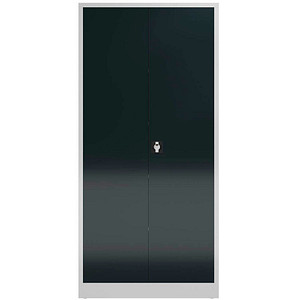 LÜLLMANN Putzmittelschrank X-545548 anthrazit, lichtgrau 92,0 x 42,0 x 194,5 cm, aufgebaut