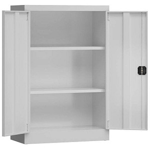 LÜLLMANN Stahlschrank ClassiX X-530290 lichtgrau 80,0 x 38,0 x 120,0 cm, aufgebaut