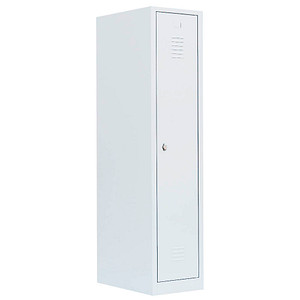 LÜLLMANN Spind signalweiß 515117, 1 Schließfach 41,5 x 50,0 x 180,0 cm