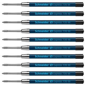 10 Schneider Express 735 Kugelschreiberminen M schwarz