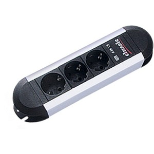 BACHMANN Steckdl. ALU 3-f., 45°, Kabel: 1,75m