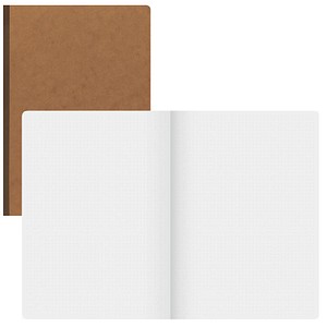 BRUNNEN Notizbuch FACT!plus DIN A4 punktraster, hellbraun Softcover 192 Seiten