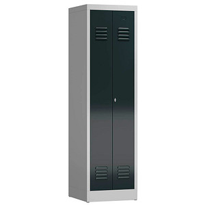 LÜLLMANN Spind ClassiX anthrazit, lichtgrau X-510408, 1 Schließfach 50,0 x 50,0 x 180,0 cm