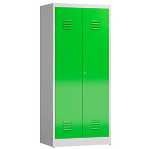 LÜLLMANN Spind ClassiX gelbgrün, lichtgrau X-515425, 1 Schließfach 80,0 x 50,0 x 180,0 cm