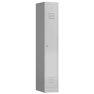 LÜLLMANN Spind ClassiX lichtgrau X-510110, 1 Schließfach 31,0 x 50,0 x 180,0 cm