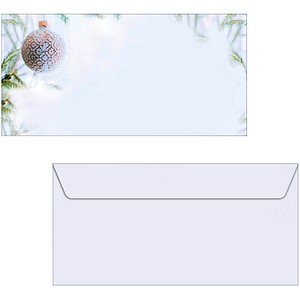 Weihnachts-Umschlag Winter Mood DL, 90 g, gummiert, Innendruck