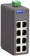 MOXA Unmanaged Industrial Ethernet Switch, 8 Port, EDS-208