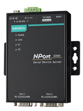 MOXA Serial Device Server, 2 Port, RS-232/422/485