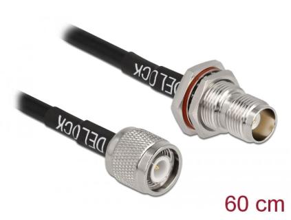 DELOCK Antennenkabel TNC Stecker zu TNC Buchse RG-58 60 cm